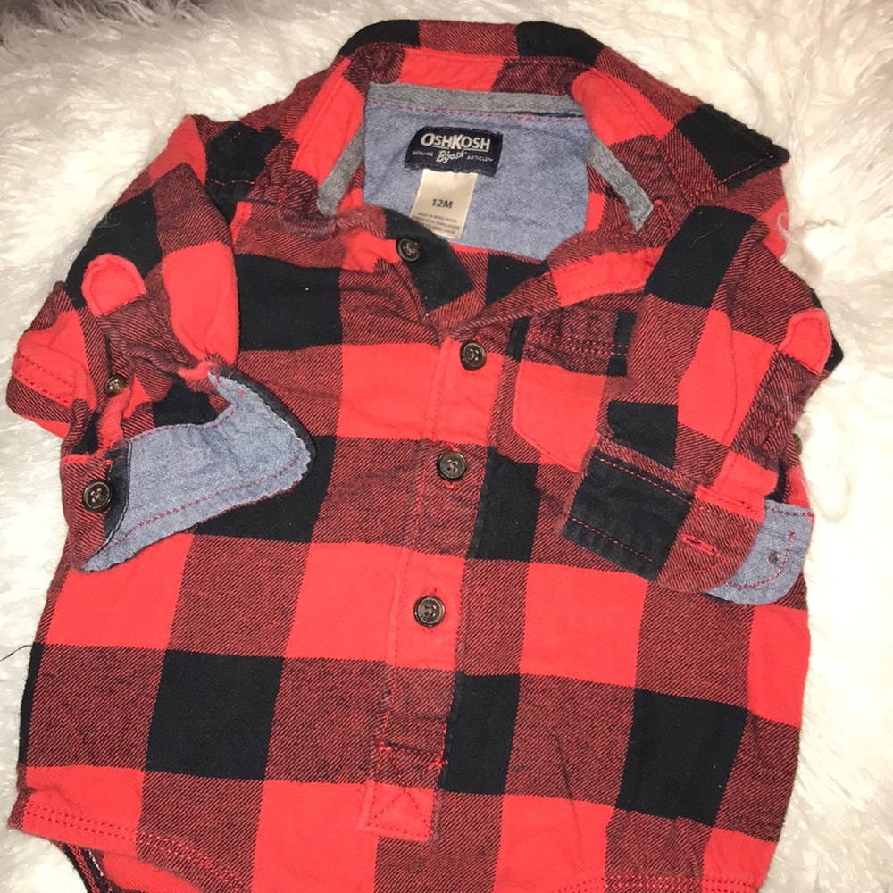 Buffalo plaid Onesie